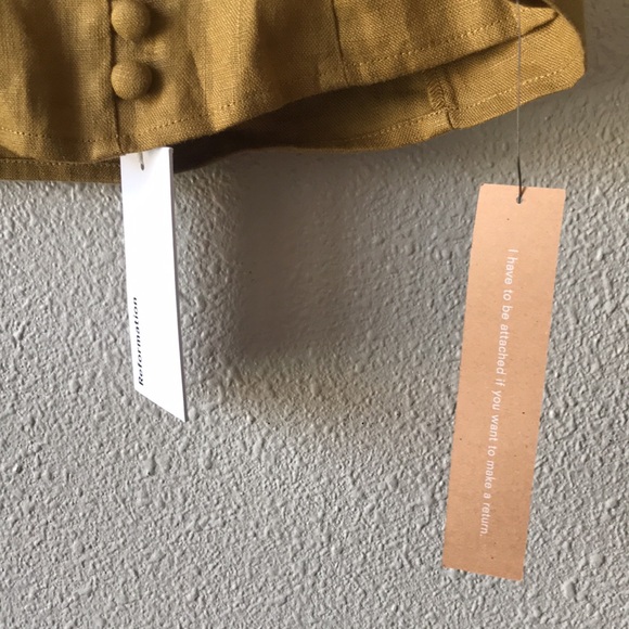 Reformation Marleigh linen top size 2 - Picture 7 of 11